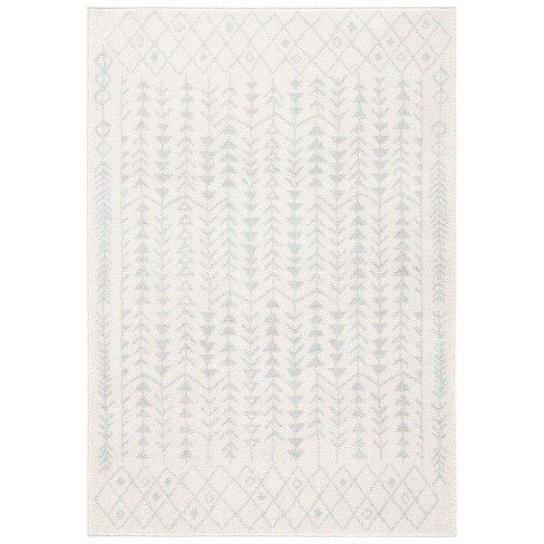 Safavieh 3 x 5 ft. Tulum Power Loomed Rectangle Area Rug Ivory & Light Grey TUL262B-3 - main
